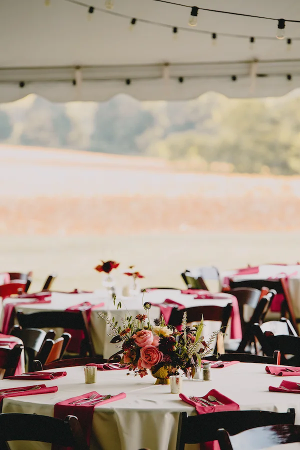 Cline Farm Wedding with Lush Floral Garland — PHILOSOPHY FLOWERS